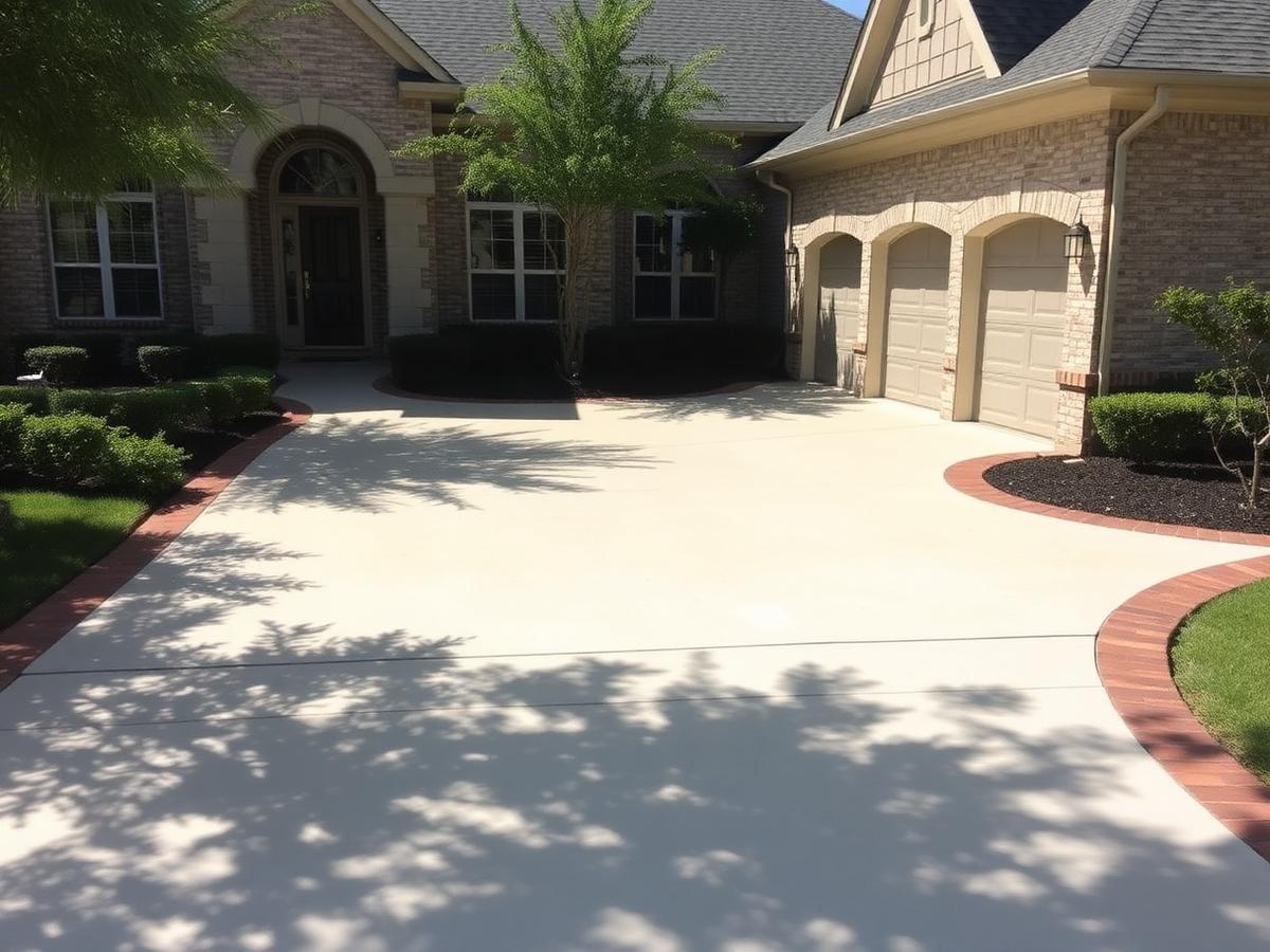 Driveways resurfacing project by R&L Spray Deck in Houston